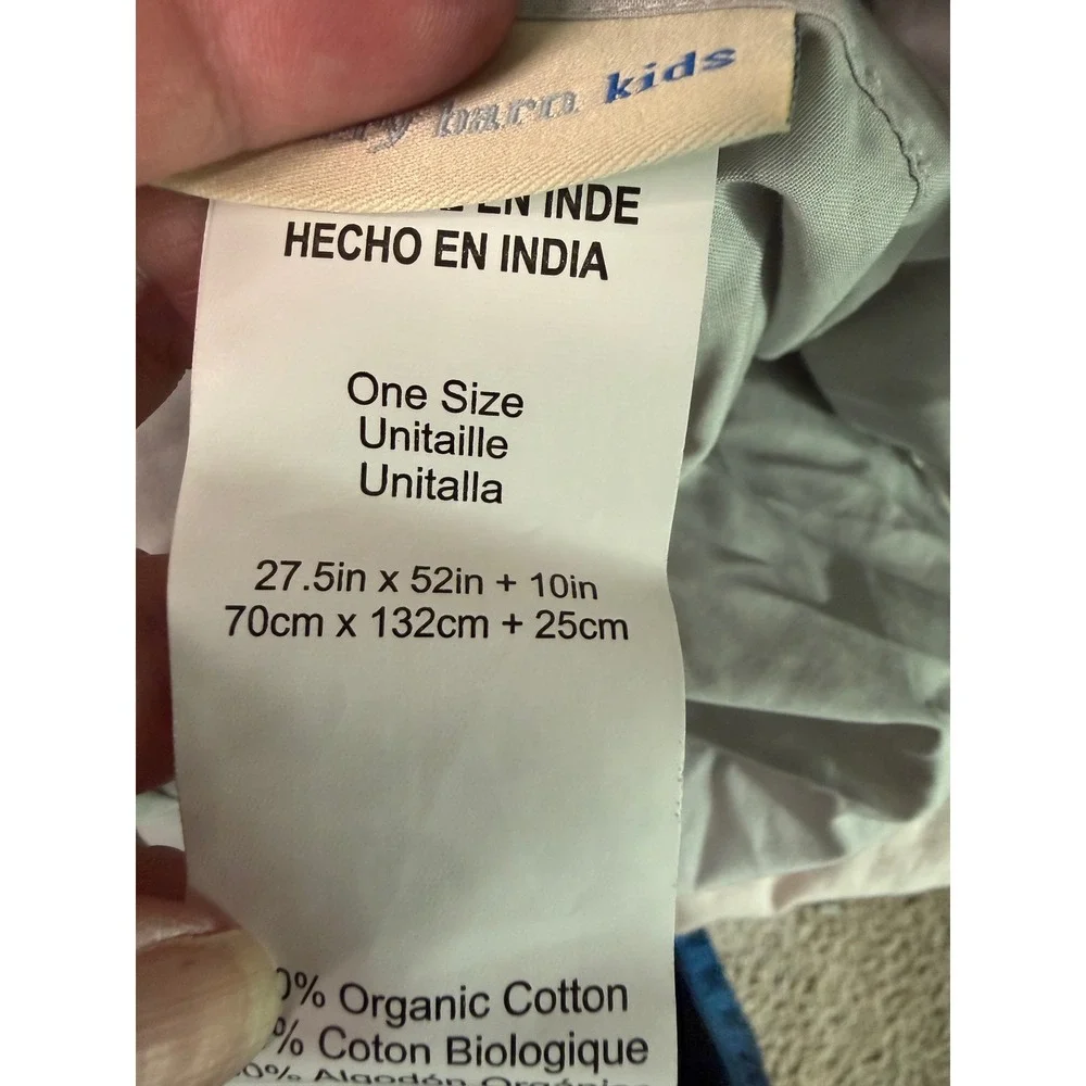 Pottery Barn Kids Organic Cotton Crib Sheet Set Light Gray 2 Piece Nursery